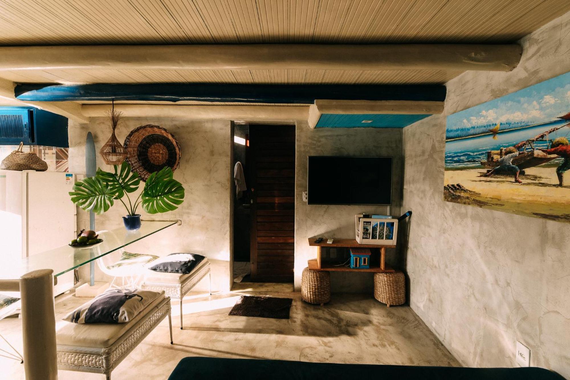 Villa Casinha Azul Caraiva - Casa Completa Na Beira Do Rio Exterior foto